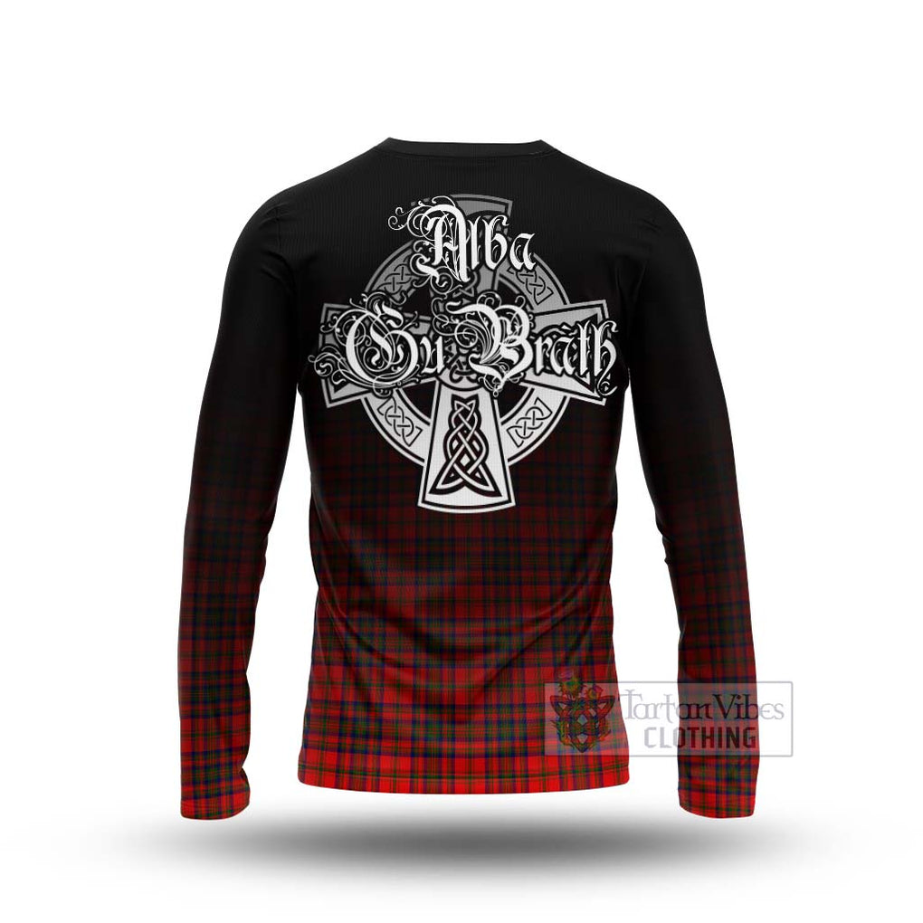 Tartan Vibes Clothing Matheson Tartan Long Sleeve T-Shirt Featuring Alba Gu Brath Family Crest Celtic Inspired