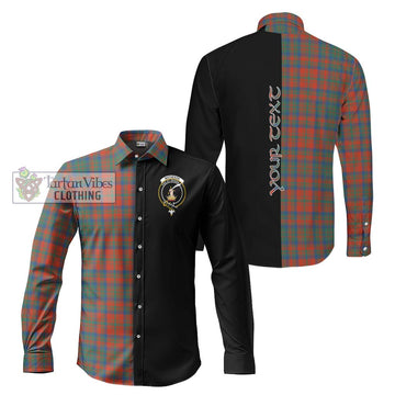 Matheson Ancient Tartan Long Sleeve Button Shirt with Family Crest and Half Of Me Style