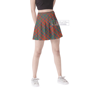 Matheson Ancient Tartan Women's Plated Mini Skirt