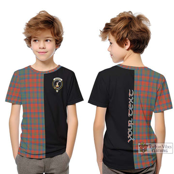 Matheson Ancient Tartan Kid T-Shirt with Family Crest and Half Of Me Style