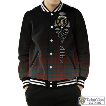 Matheson Ancient Tartan Baseball Jacket Featuring Alba Gu Brath Family Crest Celtic Inspired