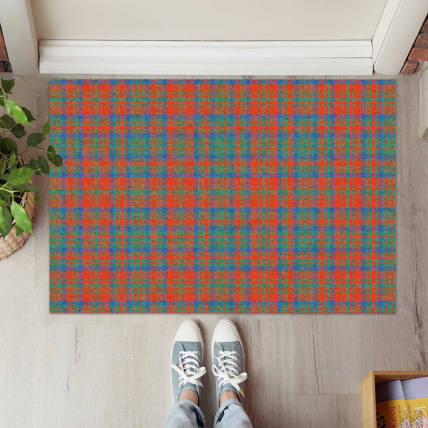 Matheson Ancient Tartan Door Mat - Tartanvibesclothing