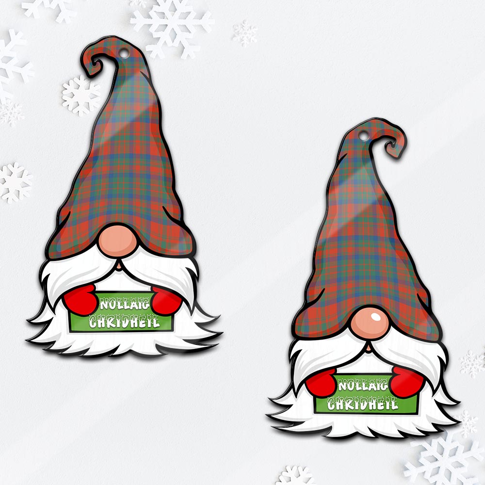 Matheson Ancient Gnome Christmas Ornament with His Tartan Christmas Hat - Tartan Vibes Clothing