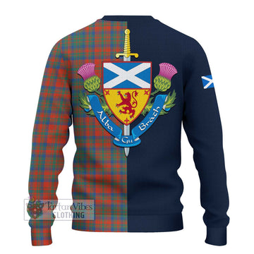 Matheson Ancient Tartan Ugly Sweater with Scottish Lion Royal Arm Half Style