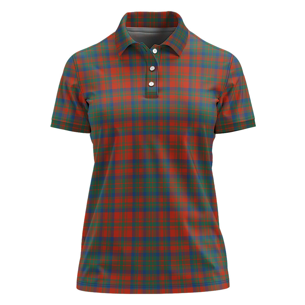 Matheson Ancient Tartan Polo Shirt For Women - Tartan Vibes Clothing