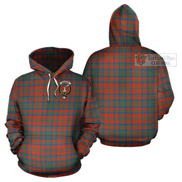 Matheson Ancient Tartan Cotton Hoodie with Family Crest