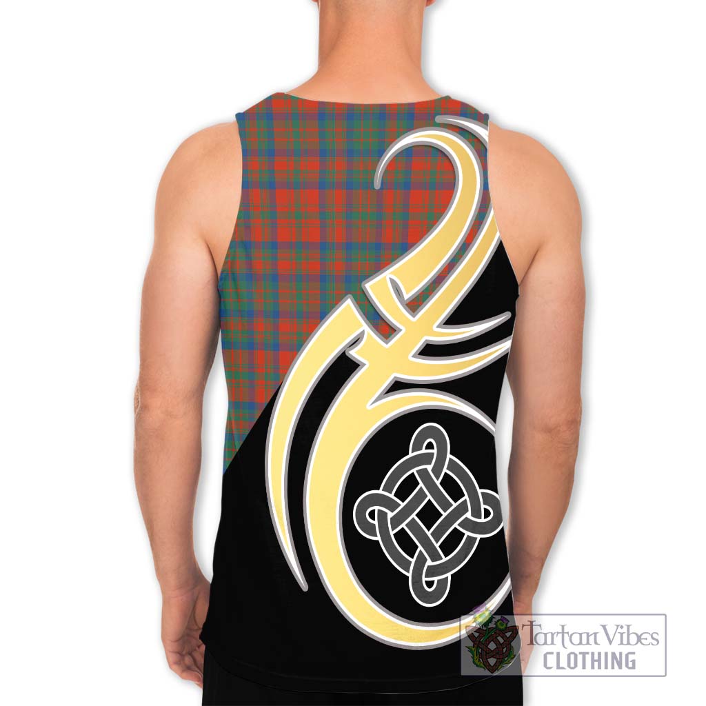 Matheson Ancient Tartan Men's Tank Top with Family Crest and Celtic Symbol Style - Tartan Vibes Clothing