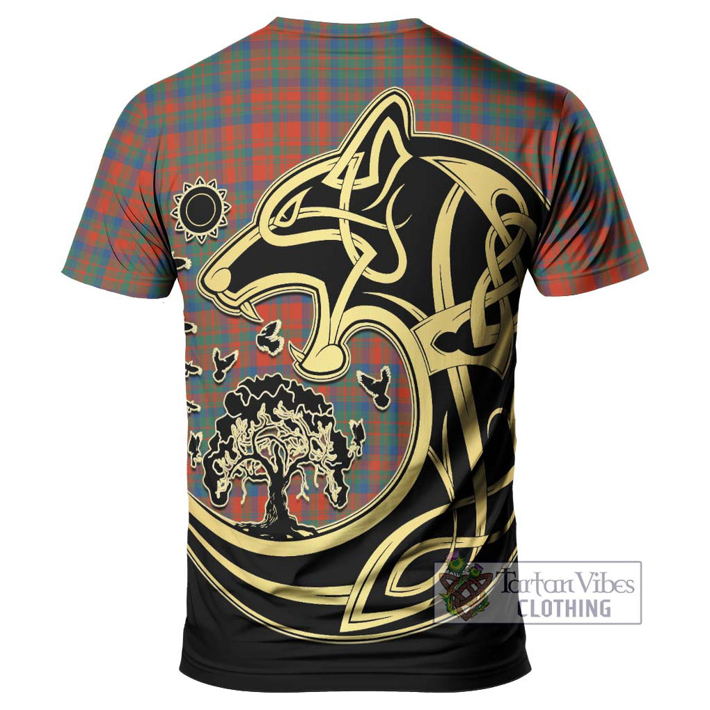 Matheson Ancient Tartan T-Shirt with Family Crest Celtic Wolf Style - Tartan Vibes Clothing