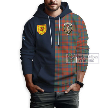 Matheson Ancient Tartan Hoodie Alba with Scottish Lion Royal Arm Half Style