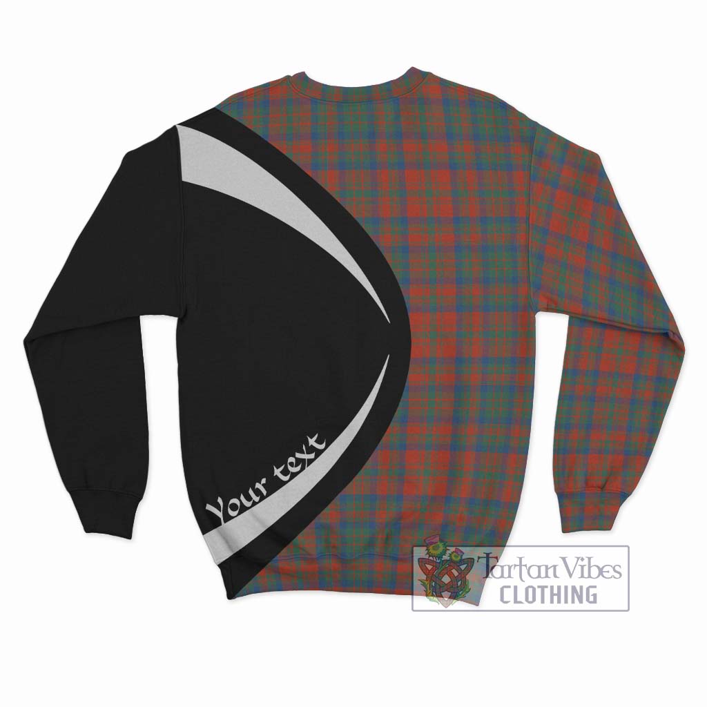 Matheson Ancient Tartan Sweatshirt with Family Crest Circle Style - Tartan Vibes Clothing