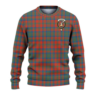 Matheson Ancient Tartan Ugly Sweater with Family Crest