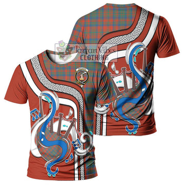 Matheson Ancient Tartan T-Shirt with Epic Bagpipe Style