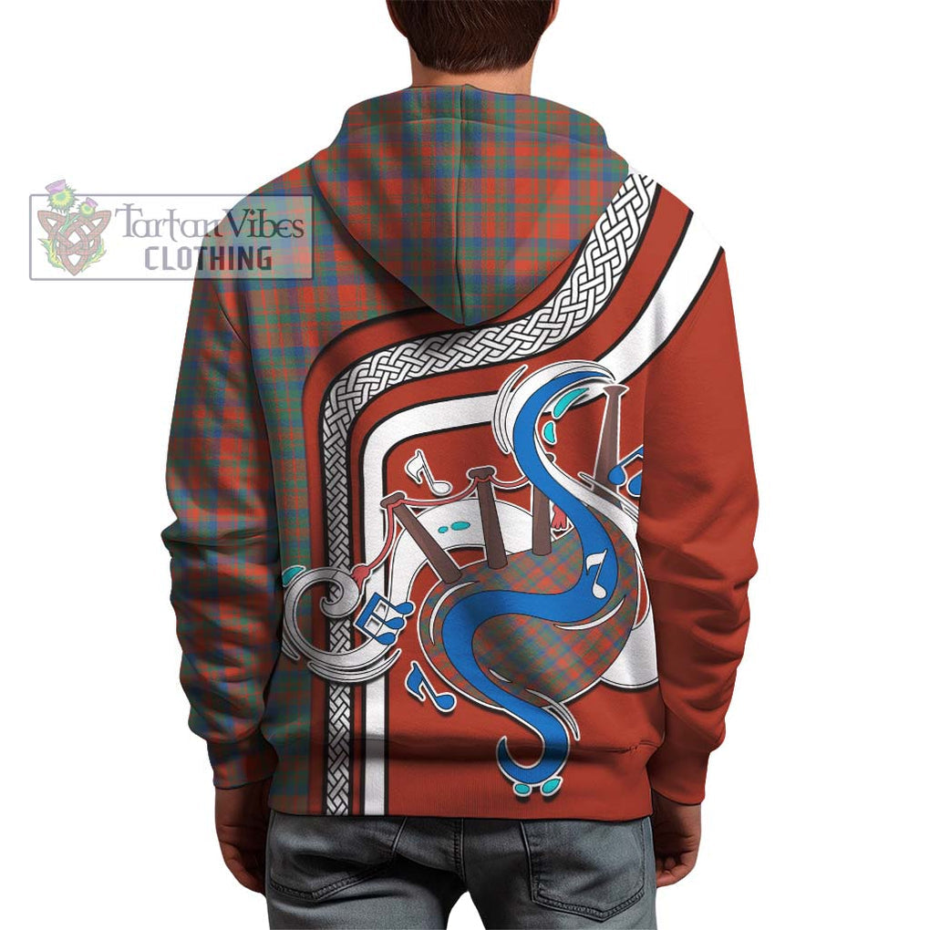 Matheson Ancient Tartan Hoodie with Epic Bagpipe Style - Tartanvibesclothing Shop