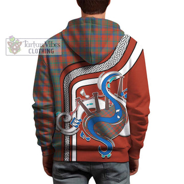 Matheson Ancient Tartan Hoodie with Epic Bagpipe Style