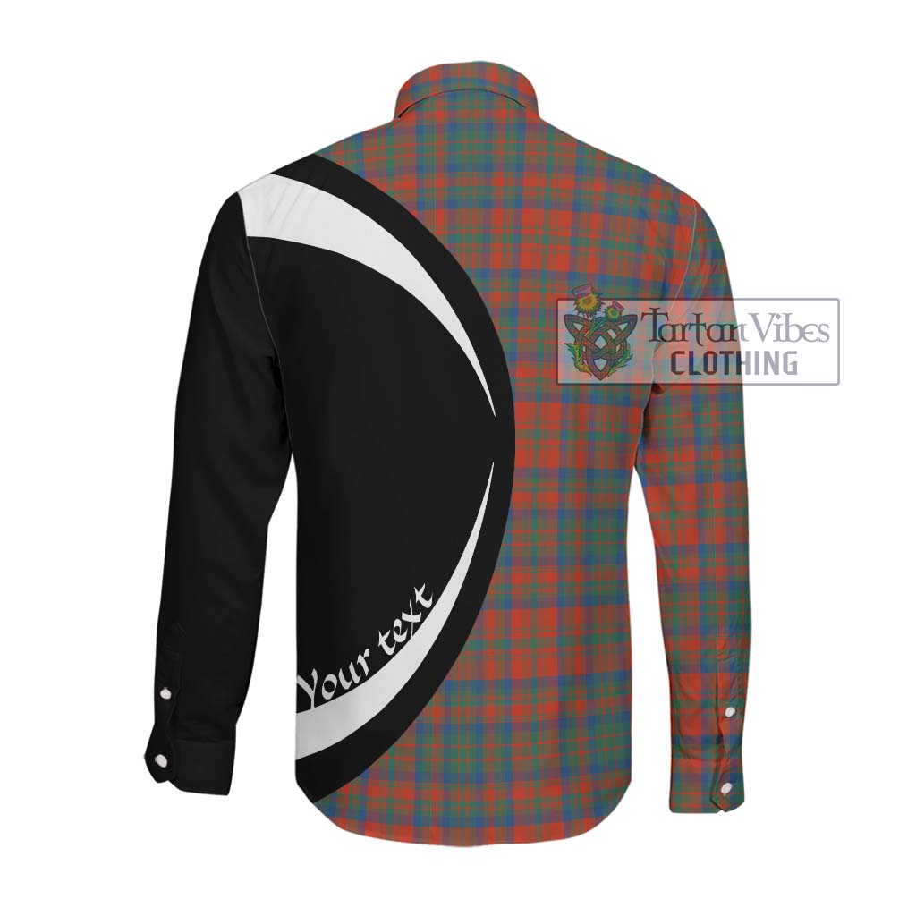 Tartan Vibes Clothing Matheson Ancient Tartan Long Sleeve Button Up with Family Crest Circle Style