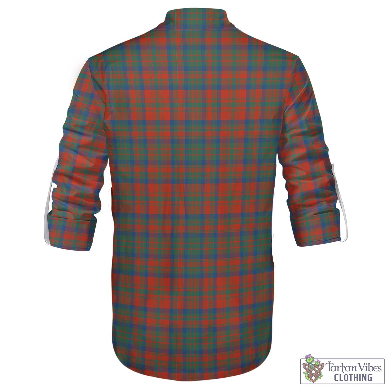 Tartan Vibes Clothing Matheson Ancient Tartan Men's Scottish Traditional Jacobite Ghillie Kilt Shirt with Family Crest