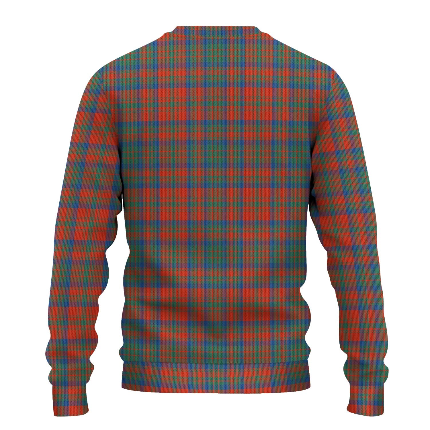 Matheson Ancient Tartan Knitted Sweater with Family Crest - Tartanvibesclothing