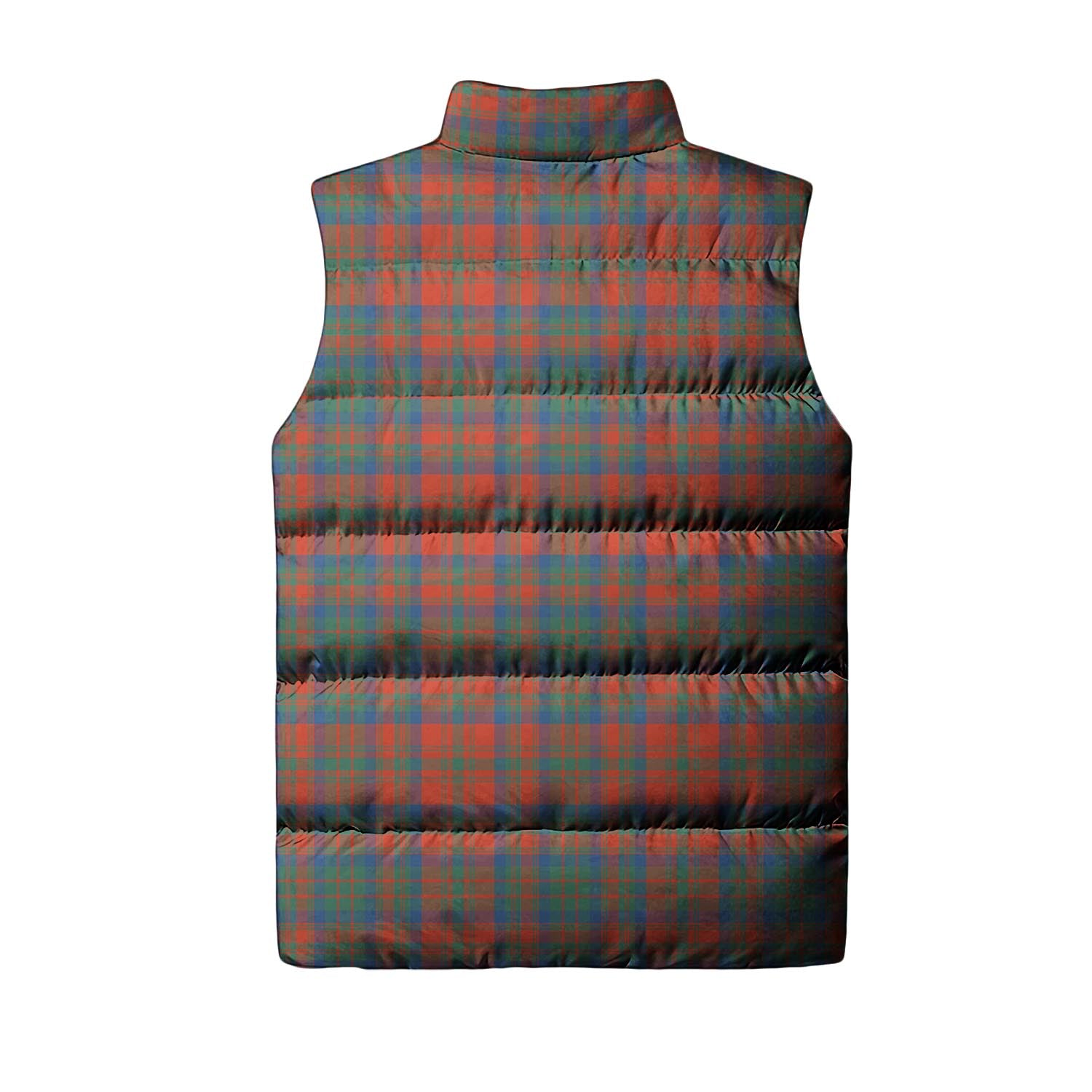 Matheson Ancient Tartan Sleeveless Puffer Jacket with Family Crest - Tartanvibesclothing