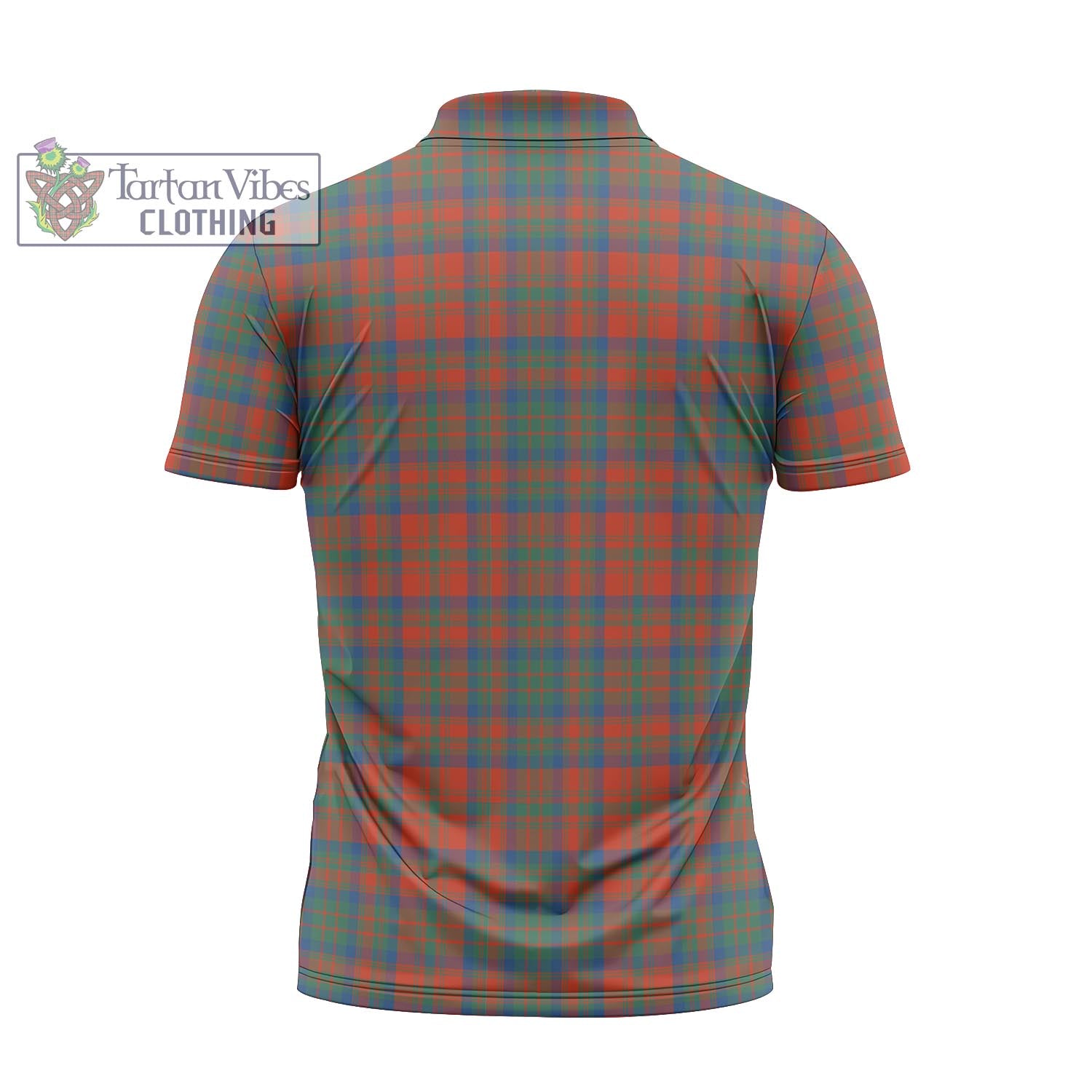 Tartan Vibes Clothing Matheson Ancient Tartan Zipper Polo Shirt with Family Crest