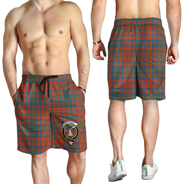 Matheson Ancient Tartan Mens Shorts with Family Crest