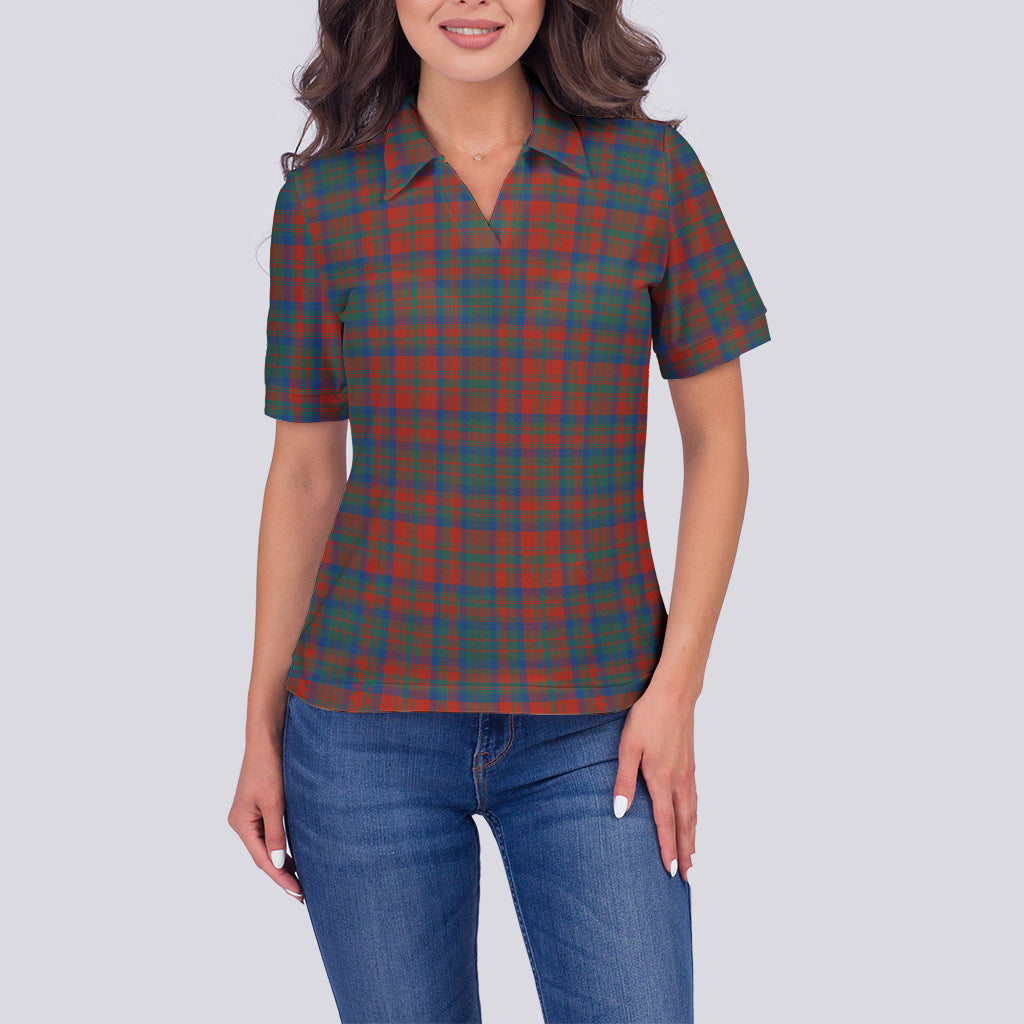 Matheson Ancient Tartan Polo Shirt For Women - Tartan Vibes Clothing