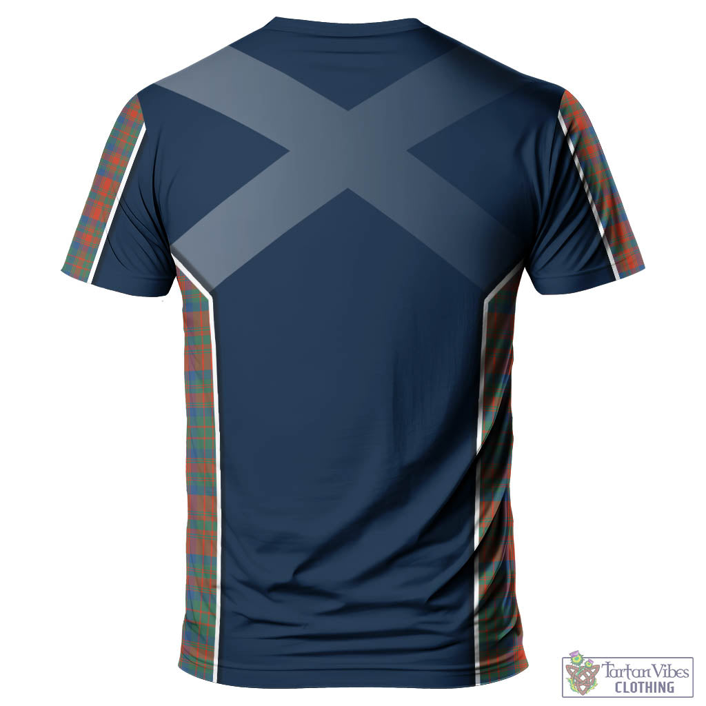 Tartan Vibes Clothing Matheson Ancient Tartan T-Shirt with Family Crest and Lion Rampant Vibes Sport Style