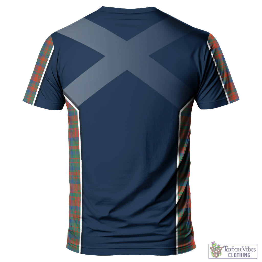 Tartan Vibes Clothing Matheson Ancient Tartan T-Shirt with Family Crest and Scottish Thistle Vibes Sport Style