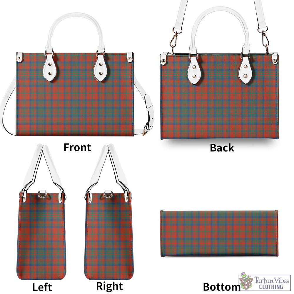 Tartan Vibes Clothing Matheson Ancient Tartan Luxury Leather Handbags