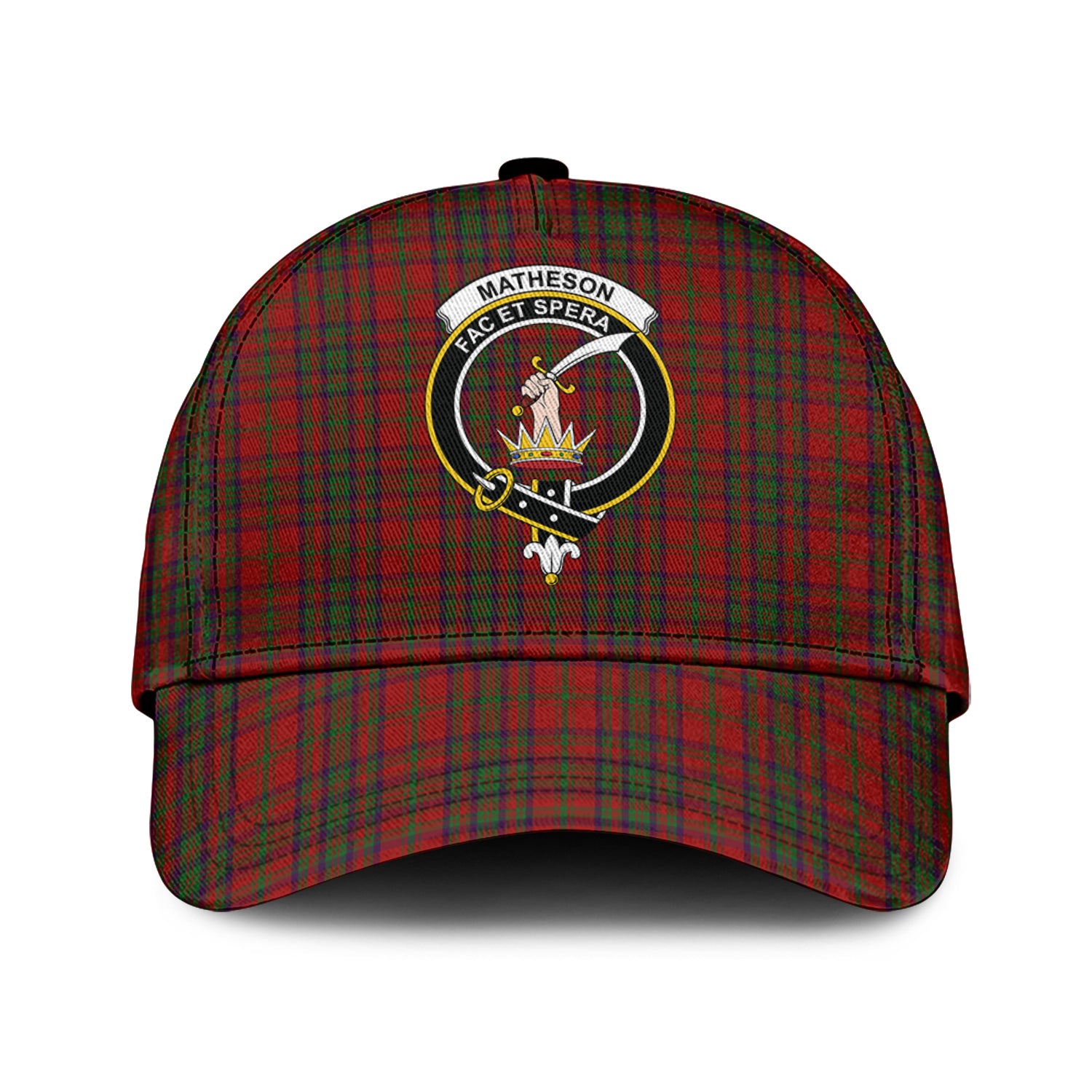 Matheson Dress Tartan Classic Cap with Family Crest Classic Cap Universal Fit - Tartan Vibes Clothing