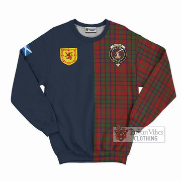 Matheson Dress Tartan Sweatshirt Alba with Scottish Lion Royal Arm Half Style