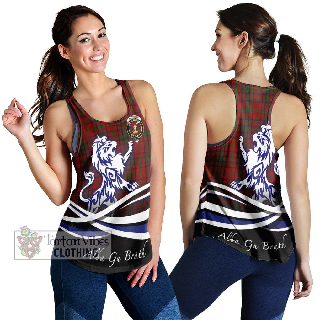 Matheson Dress Tartan Women's Racerback Tanks with Alba Gu Brath Regal Lion Emblem 4XL - Tartanvibesclothing Shop