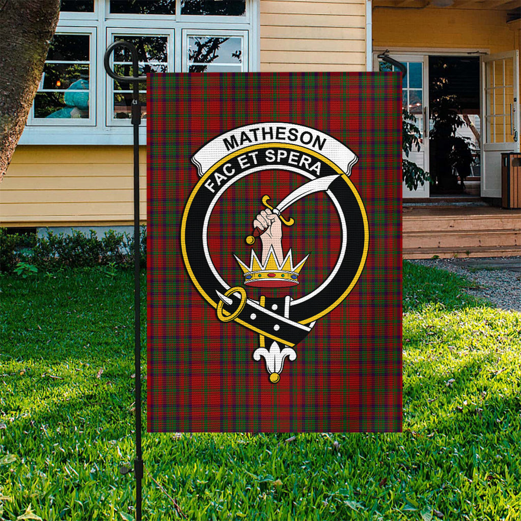 Matheson Dress Tartan Flag with Family Crest - Tartan Vibes Clothing