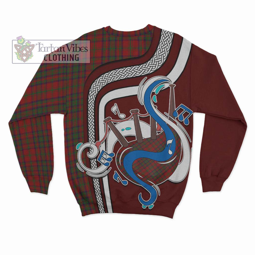 Tartan Vibes Clothing Matheson Dress Tartan Sweatshirt with Epic Bagpipe Style