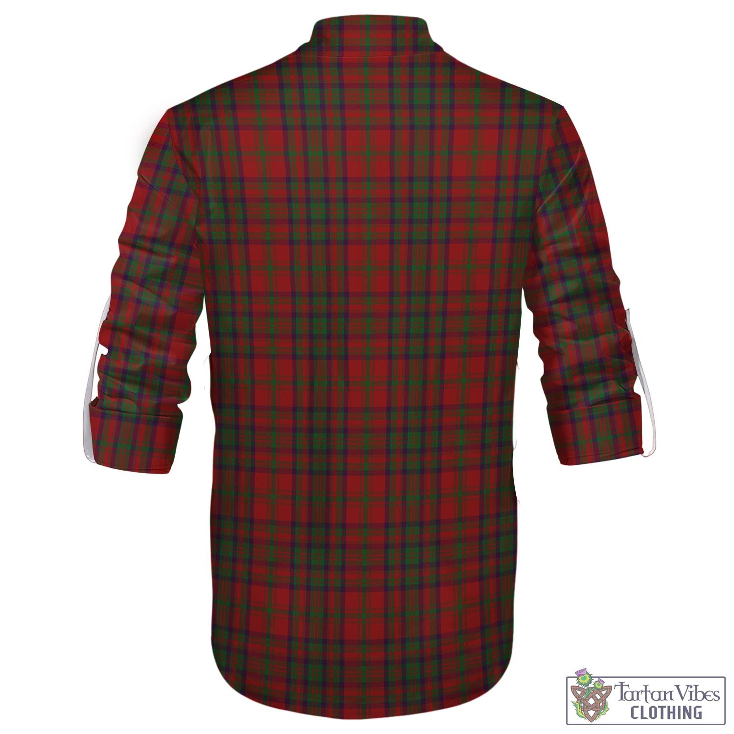 Tartan Vibes Clothing Matheson Dress Tartan Men's Scottish Traditional Jacobite Ghillie Kilt Shirt