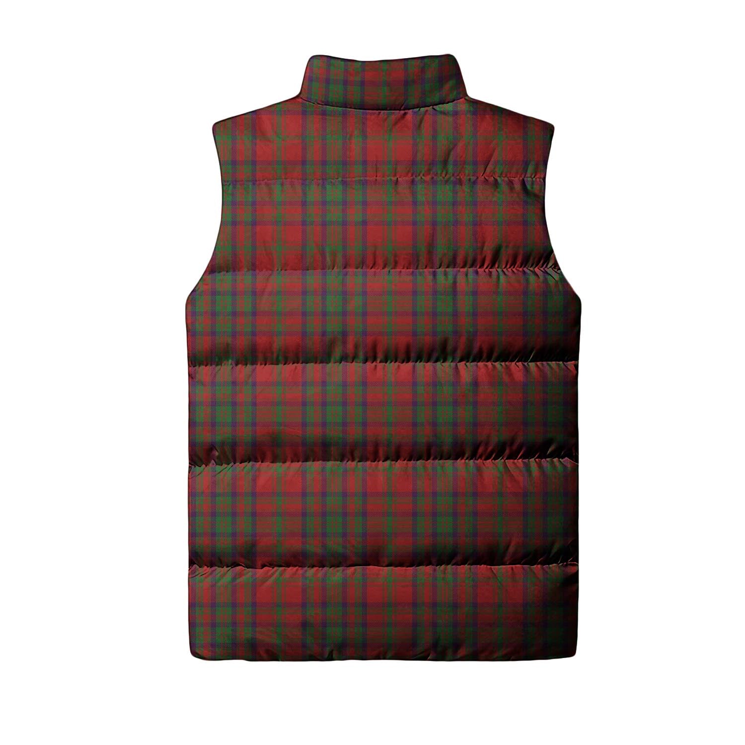 Matheson Dress Tartan Sleeveless Puffer Jacket with Family Crest - Tartanvibesclothing