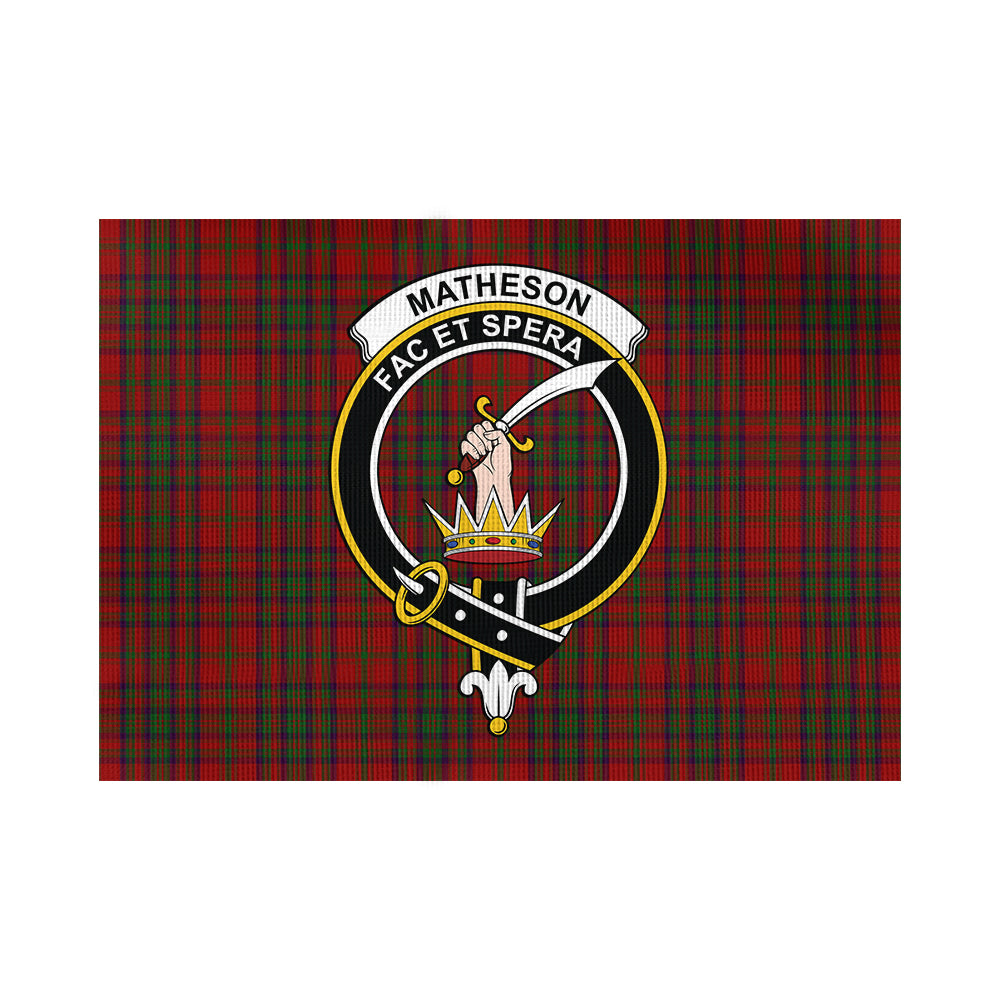 Matheson Dress Tartan Flag with Family Crest - Tartan Vibes Clothing