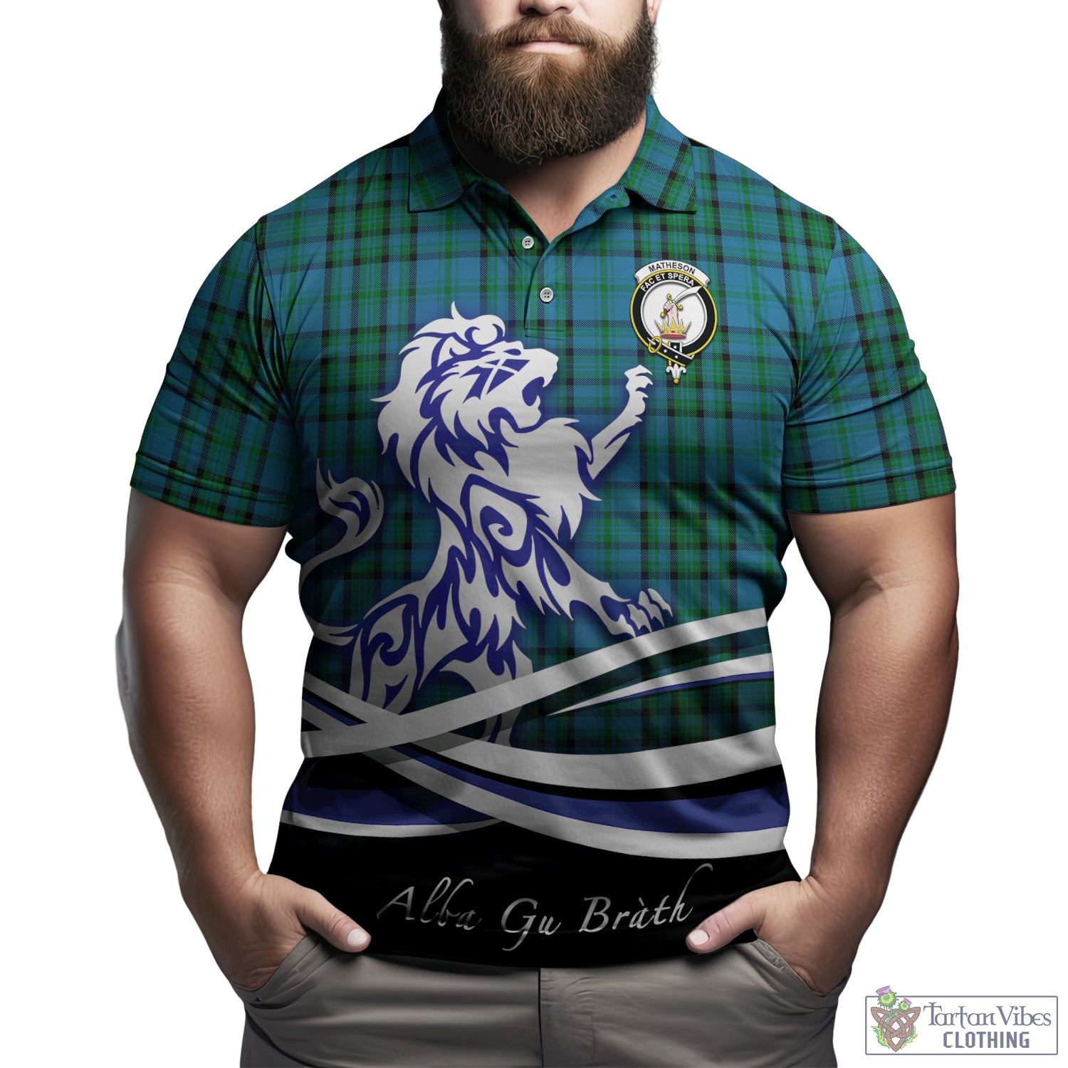 matheson-hunting-tartan-polo-shirt-with-alba-gu-brath-regal-lion-emblem