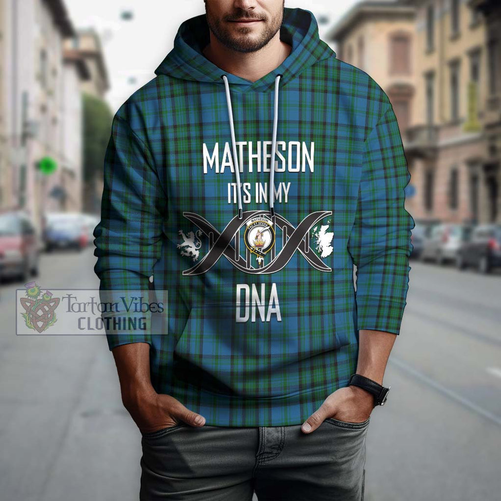 Matheson Hunting Tartan Hoodie with Family Crest DNA In Me Style Pullover Hoodie - Tartanvibesclothing Shop