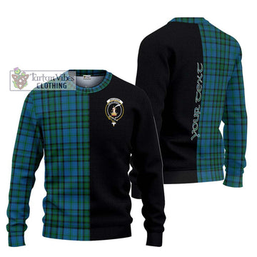 Matheson Hunting Tartan Ugly Sweater with Family Crest and Half Of Me Style