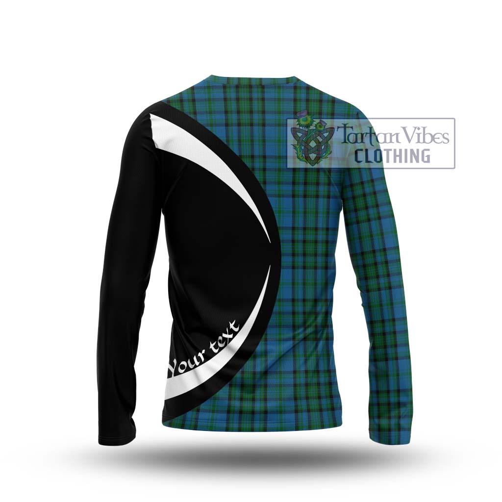 Matheson Hunting Tartan Long Sleeve T-Shirt with Family Crest Circle Style - Tartan Vibes Clothing