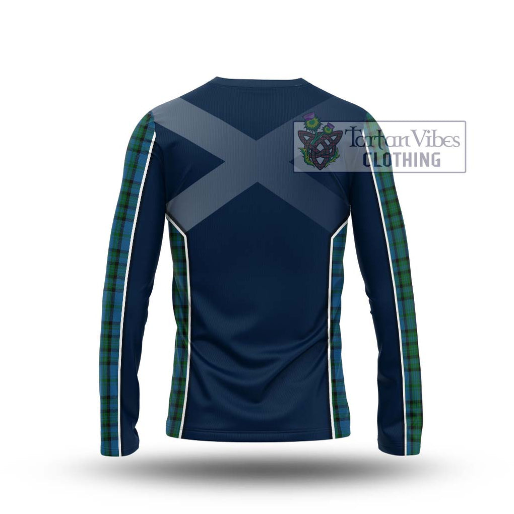 Matheson Hunting Tartan Long Sleeve T-Shirt with Family Crest and Lion Rampant Vibes Sport Style - Tartan Vibes Clothing