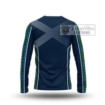 Matheson Hunting Tartan Long Sleeve T-Shirt with Family Crest and Lion Rampant Vibes Sport Style