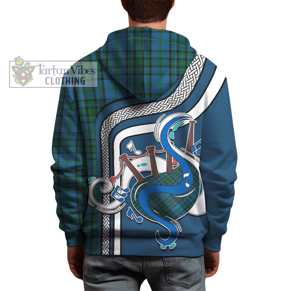 Matheson Hunting Tartan Hoodie with Epic Bagpipe Style - Tartanvibesclothing Shop