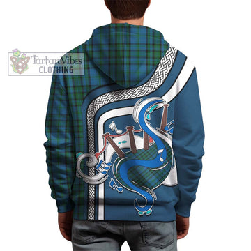 Matheson Hunting Tartan Hoodie with Epic Bagpipe Style