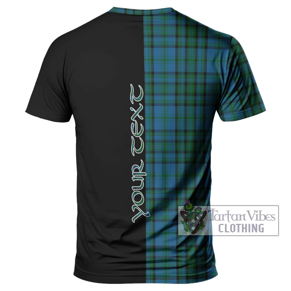 Matheson Hunting Tartan T-Shirt with Family Crest and Half Of Me Style - Tartanvibesclothing Shop