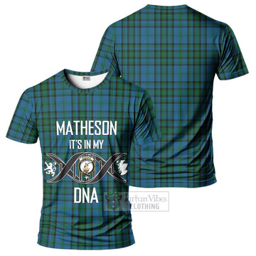 Matheson Hunting Tartan T-Shirt with Family Crest DNA In Me Style