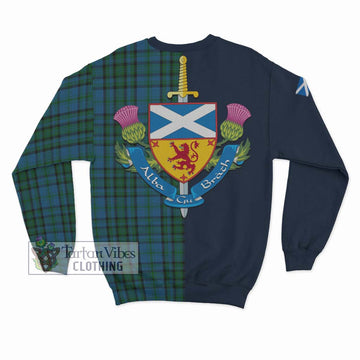 Matheson Hunting Tartan Sweatshirt with Scottish Lion Royal Arm Half Style