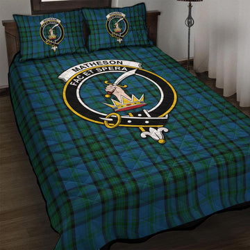 Matheson Hunting Tartan Quilt Bed Set with Family Crest