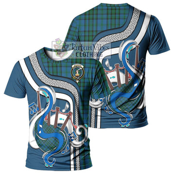 Matheson Hunting Tartan T-Shirt with Epic Bagpipe Style