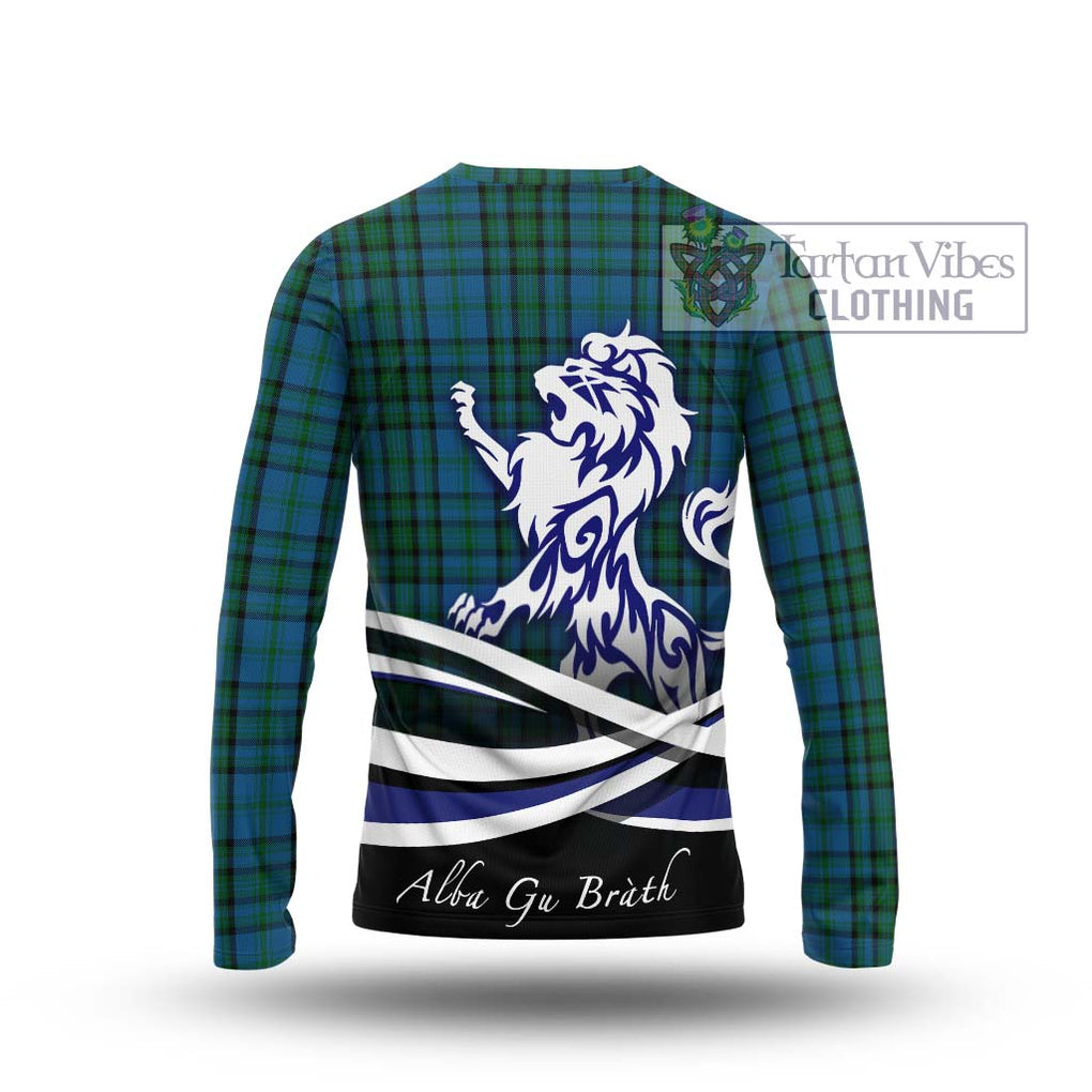 Matheson Hunting Tartan Long Sleeve T-Shirt with Alba Gu Brath Regal Lion Emblem - Tartanvibesclothing Shop